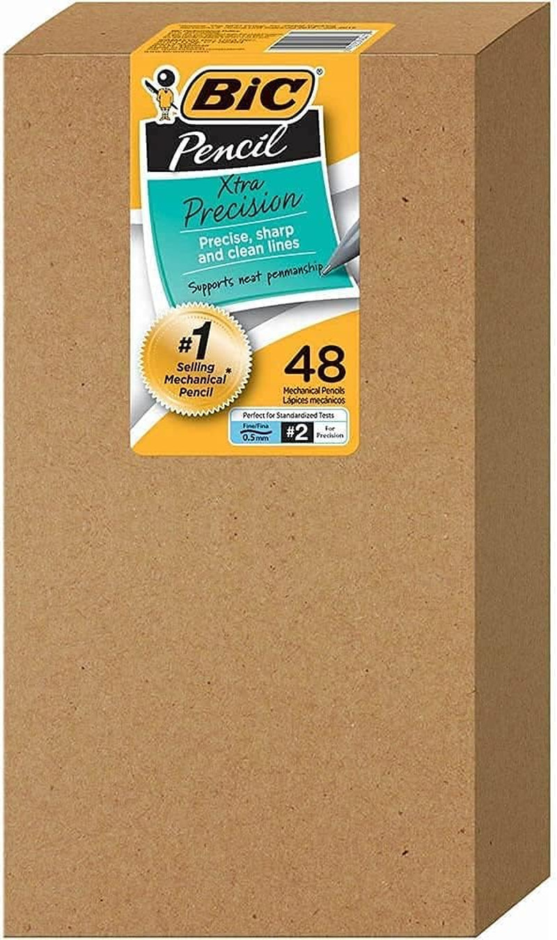 BIC Xtra-Precision Mechanical Pencil, Metallic Barrel, Fine Point (0.5Mm), 48-Co