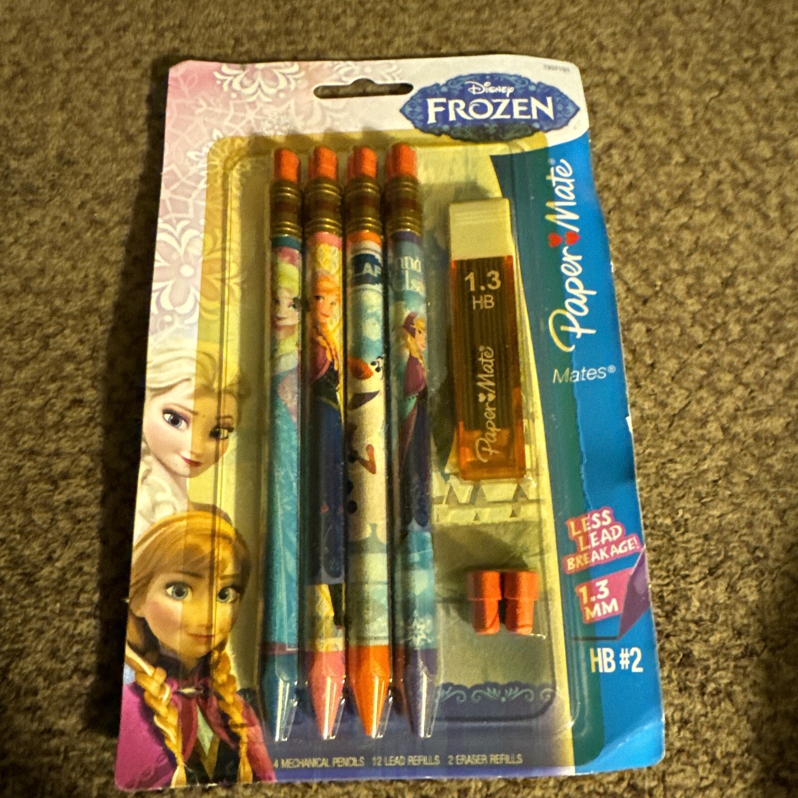 Paper Mate Disney Frozen Mechanical Pencil 4 Pack HB 1.3 MM