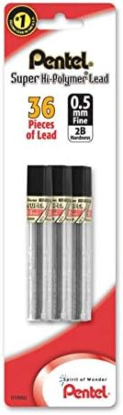 Durable Super Hi-Polymer 0.5mm 2B Pencil Lead – Break-Resistant & Refillable