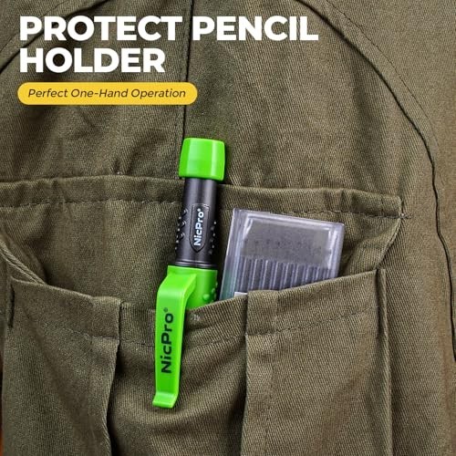 Carpenter Mechanical Pencil 2.8 mm Refill 19 Pack Deep Hole Marker Sharpener