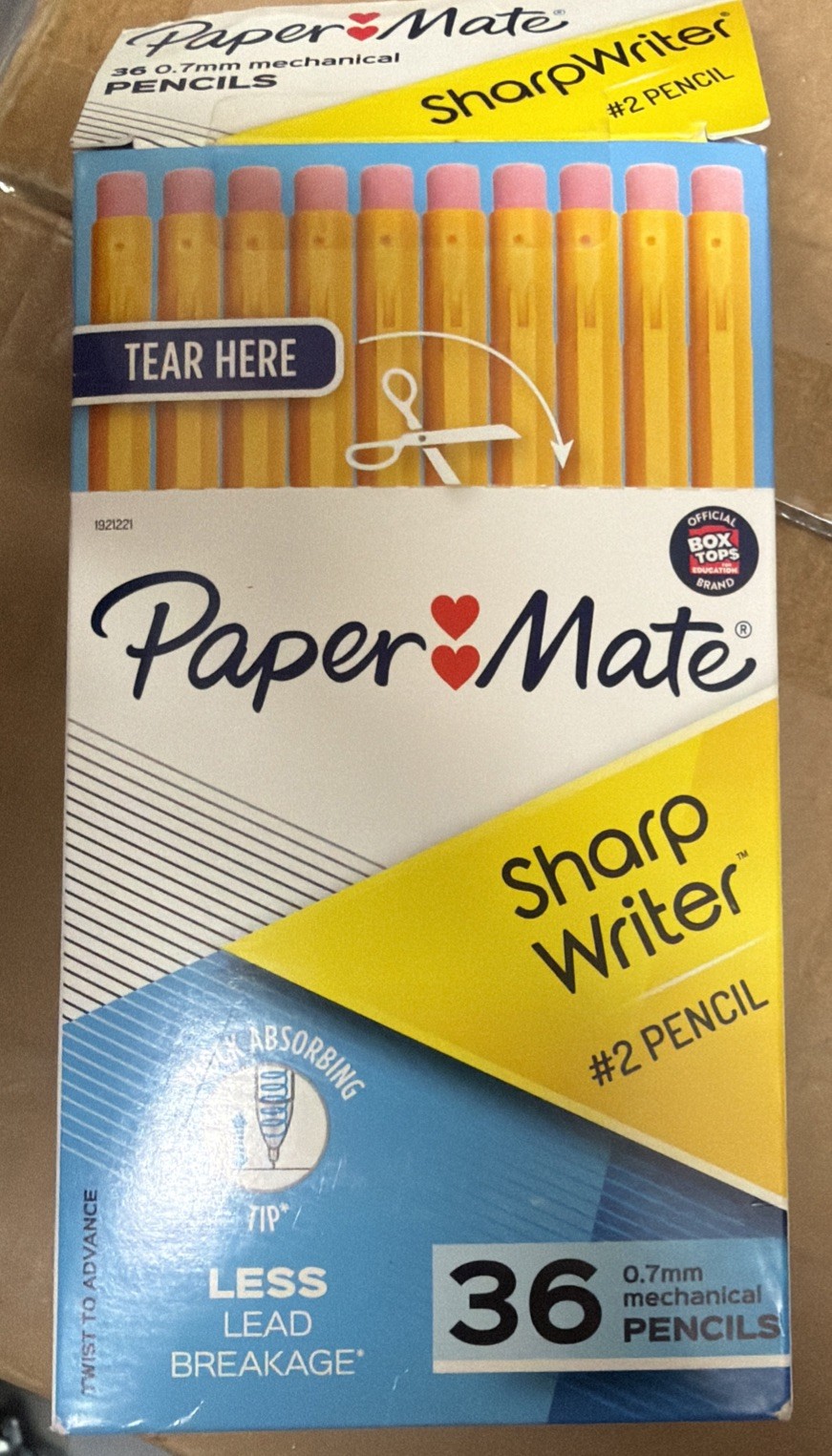 Paper Mate SharpWriter Mechanical Pencils | 0.7 36 Count (Pack of 1), Yellow