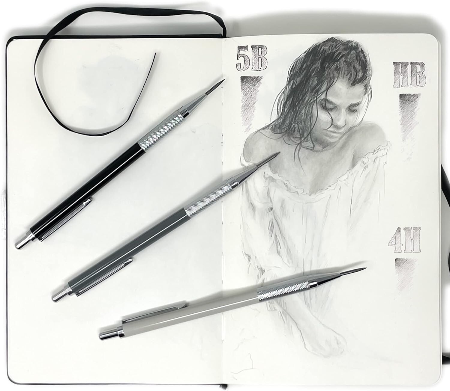 Premium Mechanical Pencils for Drawing – 2mm Graphite Lead Refills – 9 Piece Set
