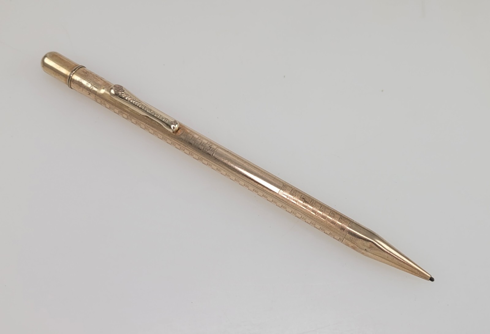 ANTIQUE CONKLIN ROLLED GOLD MECHNICAL PENCIL w/ CLIP – PAT. 1918