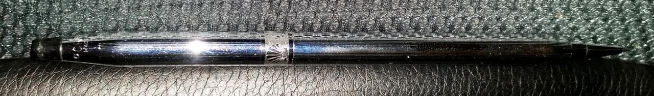 Cross Mechanical Pencil Chrome Color Metal with Shell Pattern Band