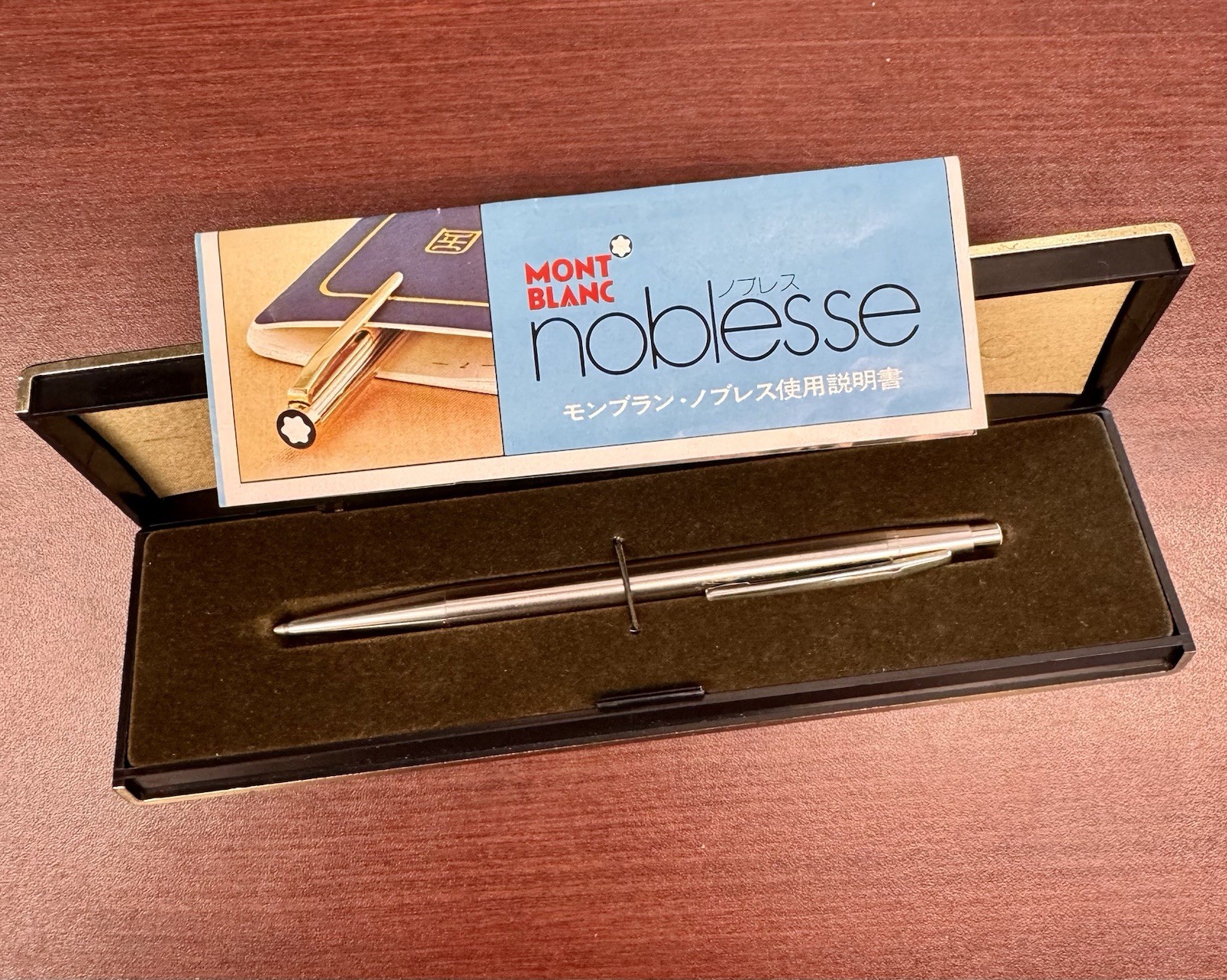 Montblanc Noblesse Silver Color 0.5 Original Box And Papers Good Condition