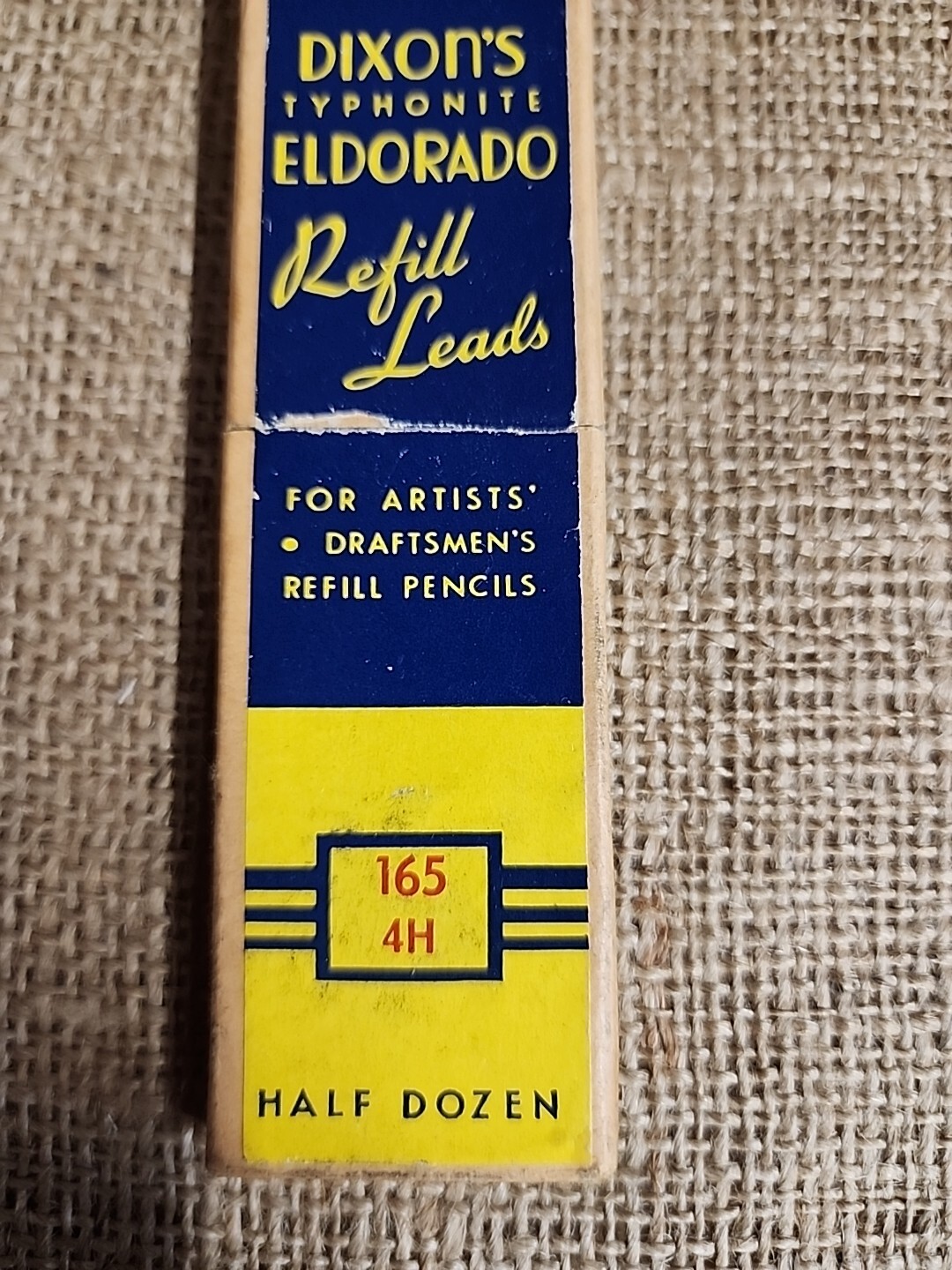 Vintage DIXON CO. ELDORADO TYPHONITE PENCIL LEAD REFILLS, partial box Missing 1