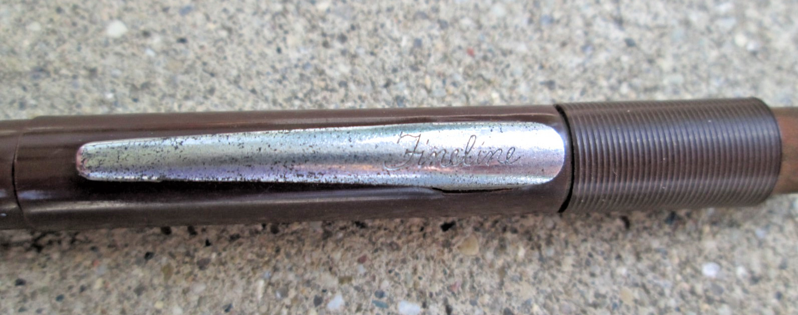 Fineline Brand Brown Thin Mechanical Pencil Vintage As-Is