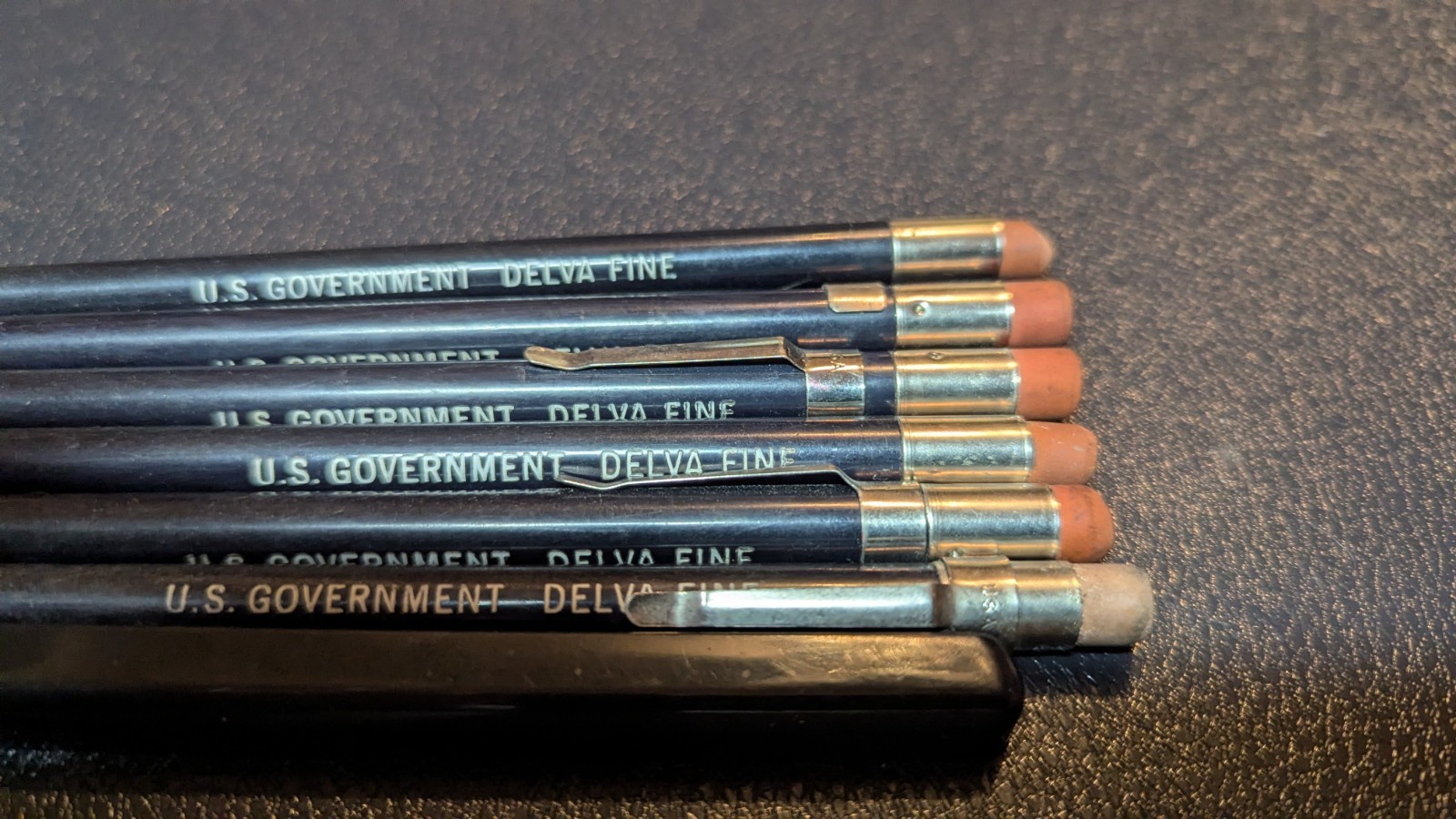Vintage Lot of SIX US Government Mechanical Pencils ~Skilcraft, Autopoint