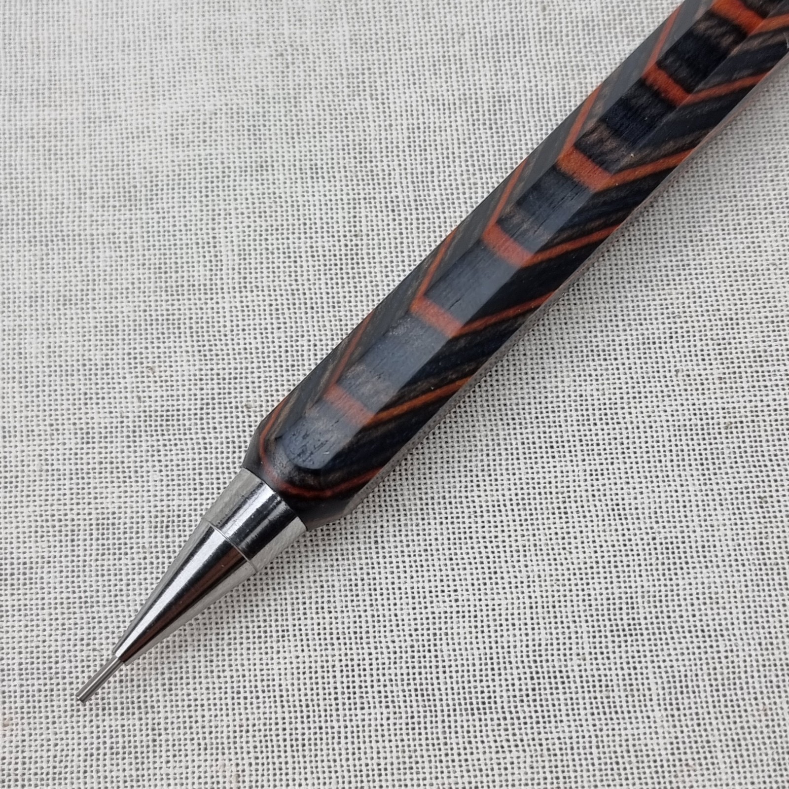Hand Crafted Pentel P-205(0.5mm) Mechanical Pencil with Octagonal Wood Barrel