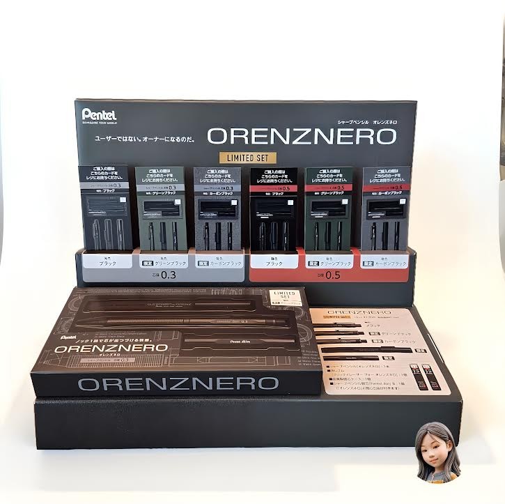 Pentel ORENZNERO Limited Set 0.3mm Green Black PP3003-DAST Japan