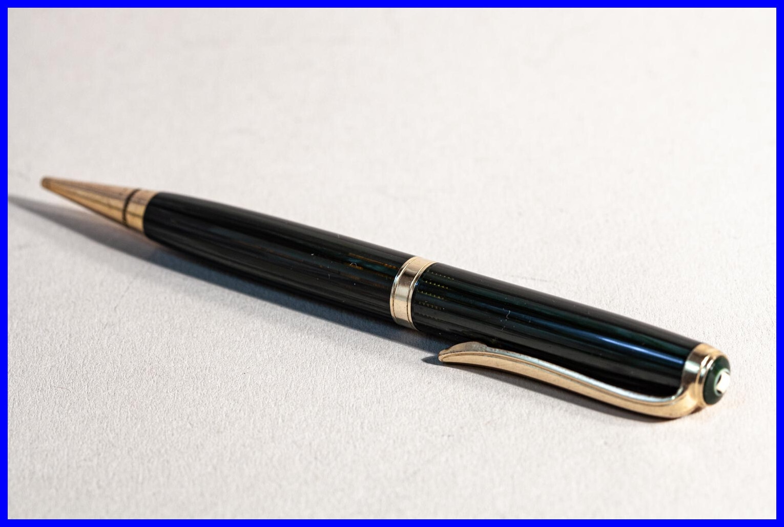 1950s Green Striped & Gold FABER-CASTELL 189 Twist Pencil with 1.2mm Leads