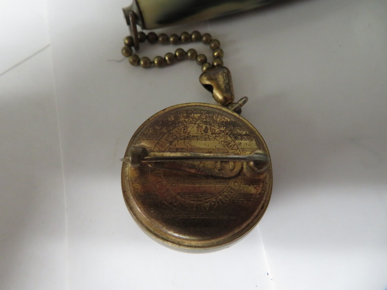 Ketcham McDougall Retractable Pin Brooch & Celluloid Golf Mechanical Pencil 1930