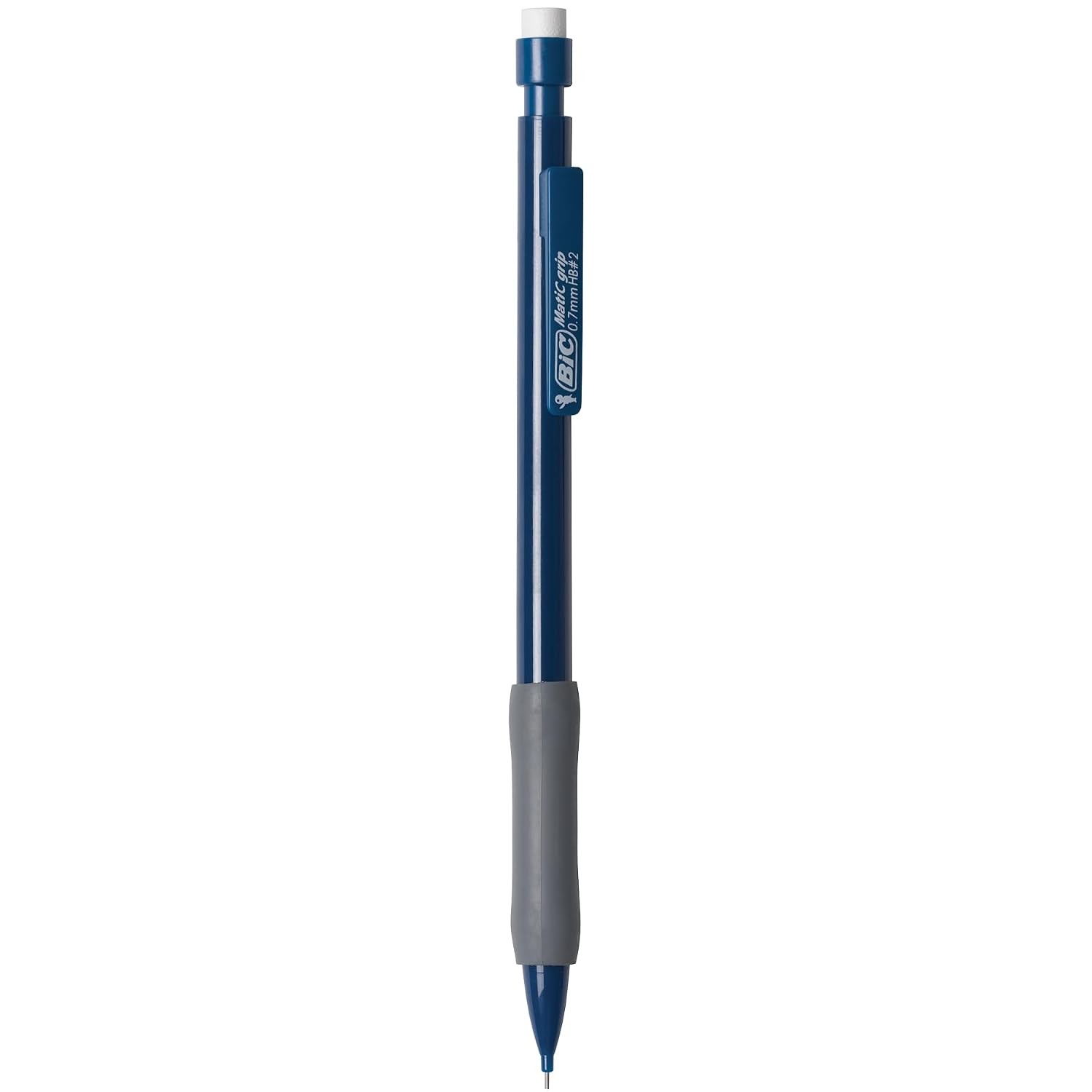 BIC Mechanical Pencils with Erasers, Medium Point, Comfort Grip, 12-Count Pack