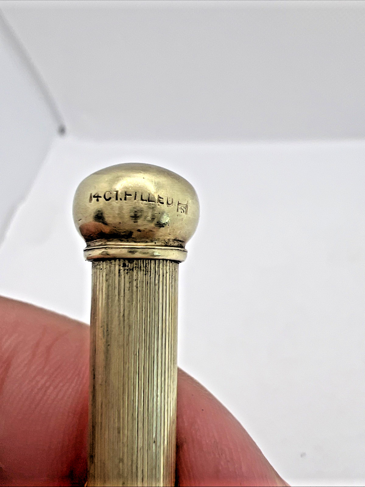 Magic Pencil Retractable Pencil Pendant 14 CT Gold Filled Antique Art Deco