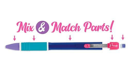 Z-Grip Mechanical Pencil, 0.7mm Point Size, HB #2 Graphite, Assorted Bright