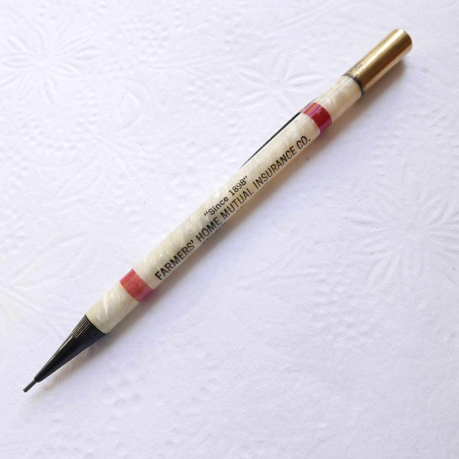 Vintage Farmers Home Mutual Insurance Co. Advertising Mech Pencil (WORKS) G3