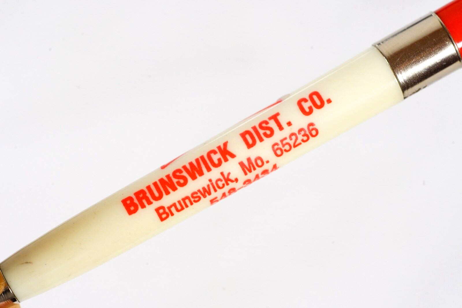 Budweiser Bowtie Brunswick Missouri Dist Vintage Advertising Mechanical Pencil