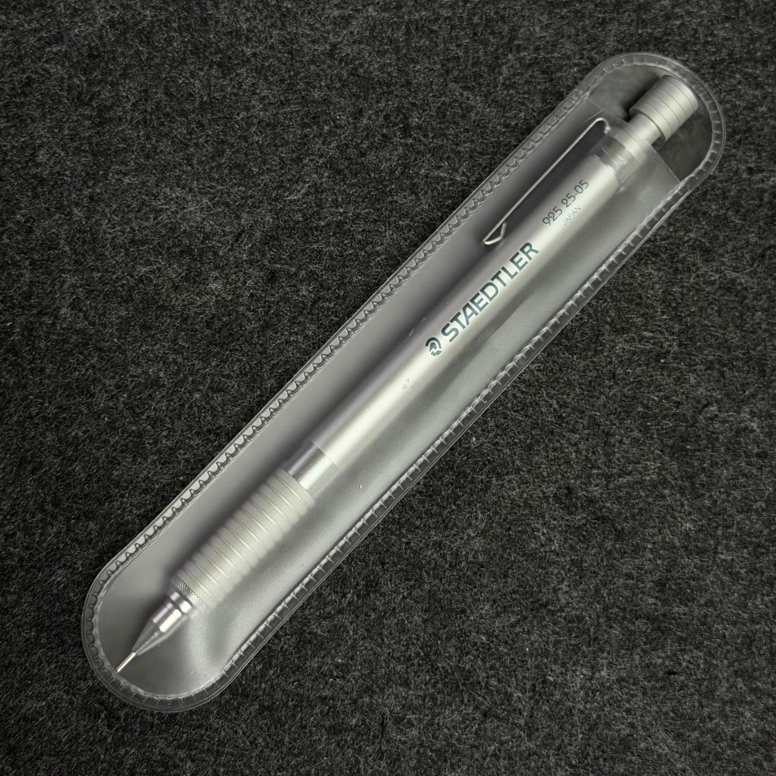 STAEDTLER 925 25-05 Silver Series Drafting Pencil 0.5mm Japan Brand New + Sleeve