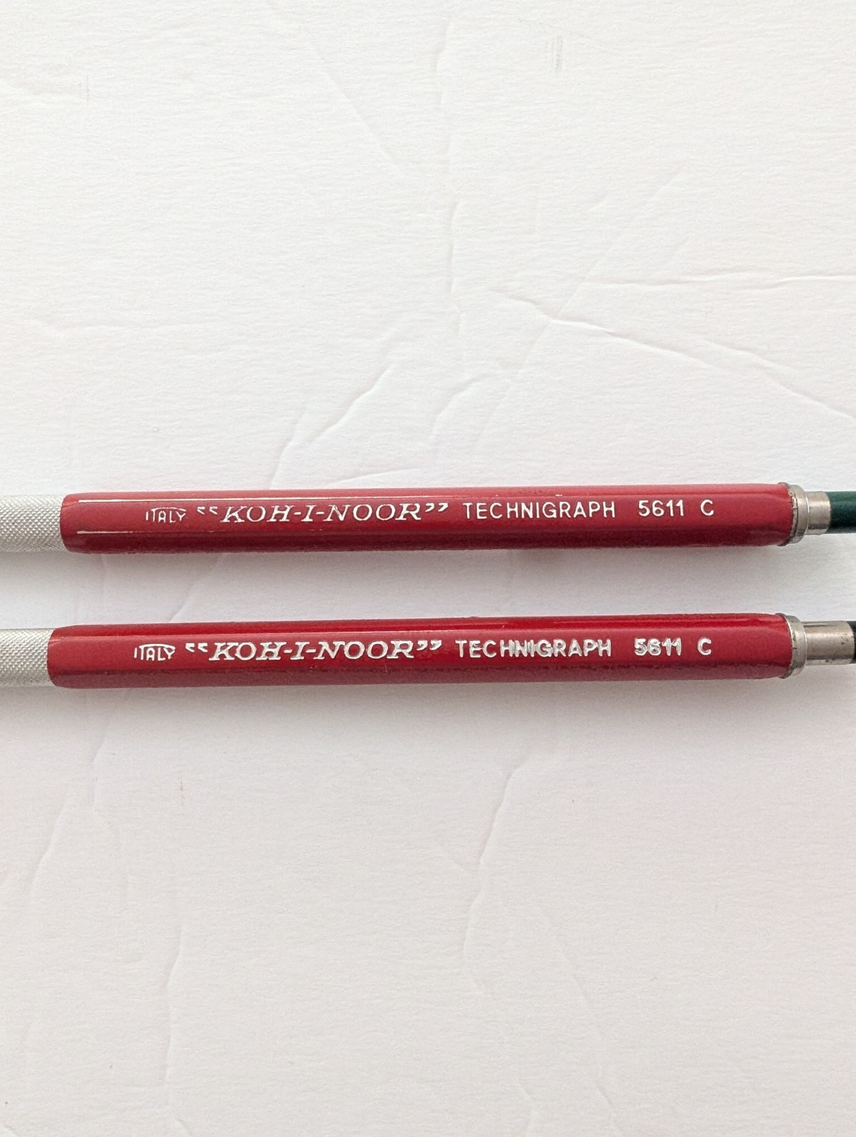 KOH-I-NOOR Red Technigraph 5611 Lead Holder Lot Drafting Pencil Vintage Italy