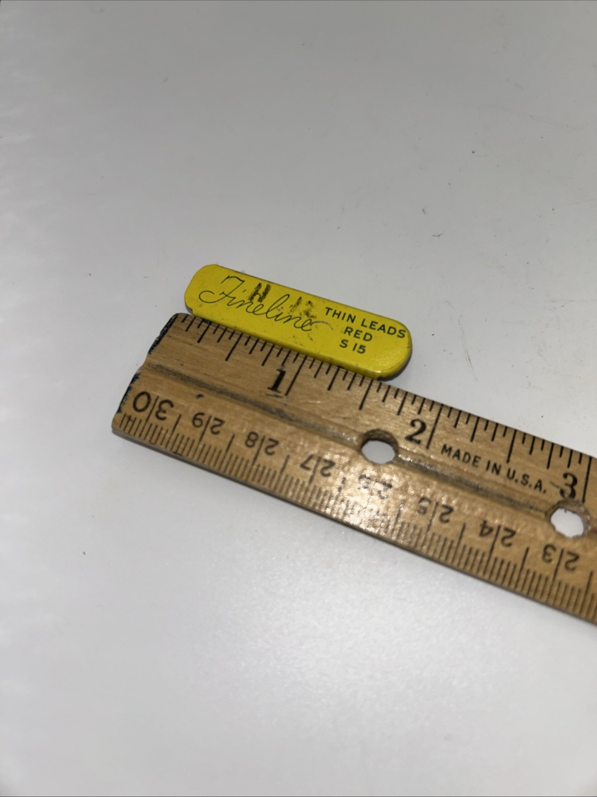 Vintage FINELINE THIN LEADS small Tin SHEAFFER’S S15 Red USA Carton 336