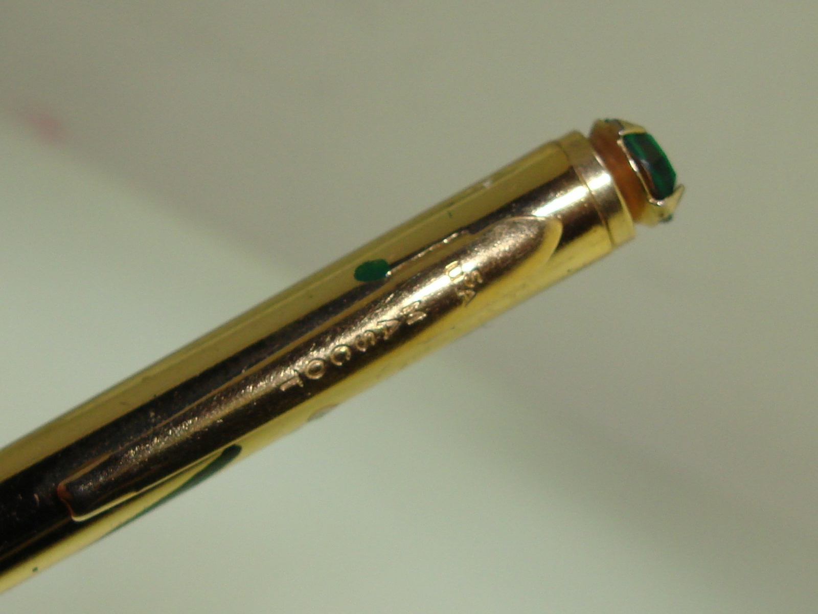 LOVELY VINTAGE “MASCOT, U.S.A.” MECHANICAL PENCIL W/PAINTED LILY OF THE VALLEY!