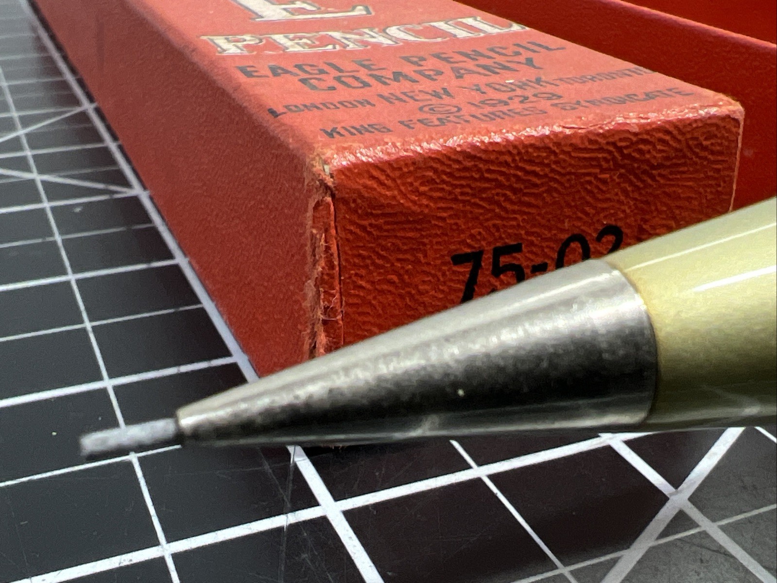 1929 Popeye Mechanical Pencil Eagle Company Original Box 944 Copying Leads 1920s