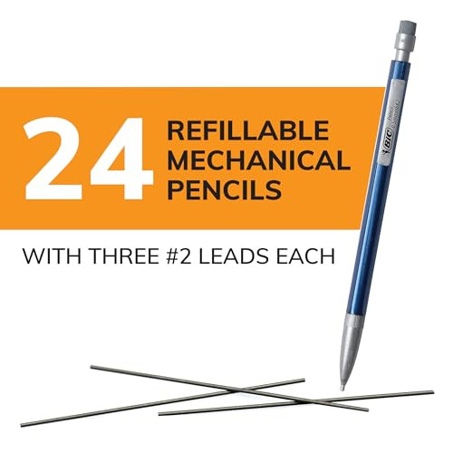Xtra-Precision Mechanical Pencil, Metallic Barrel, Fine Point (0.5mm), 24