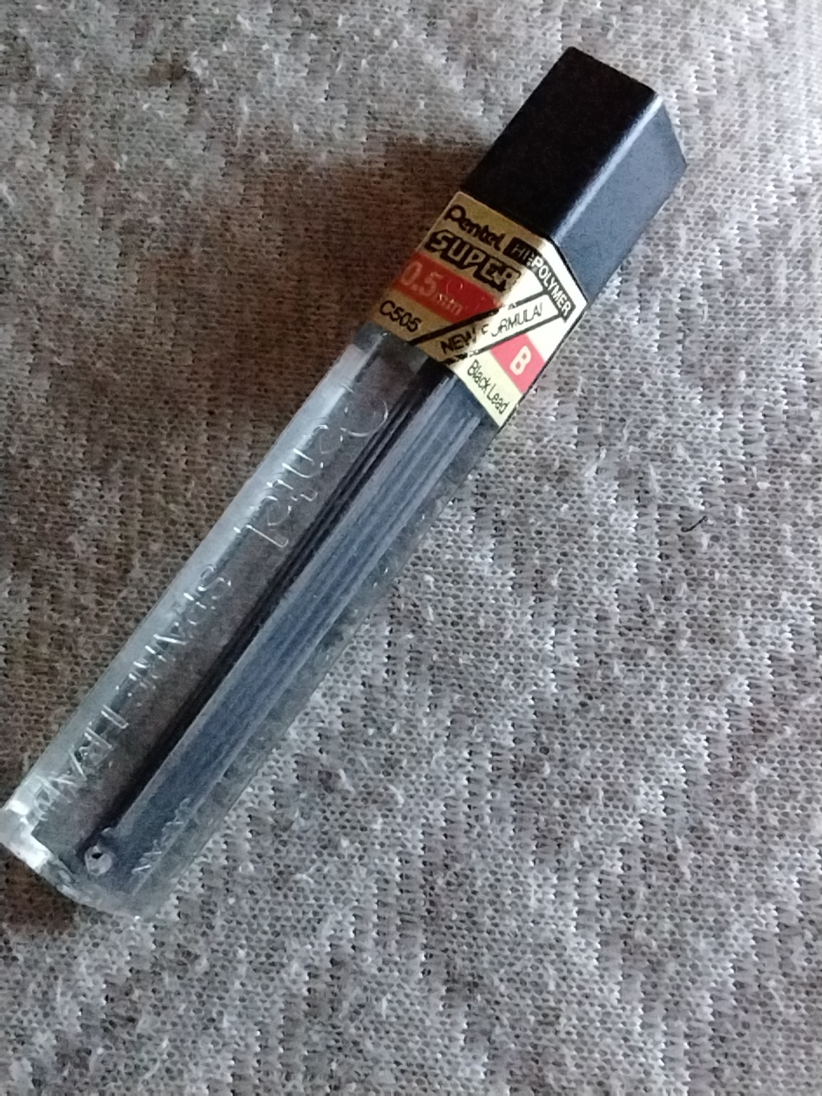 (2) Vtg Pentel MECHANICAL PENCILS P205 Black 0.5mm Body Pocket Clip Japan