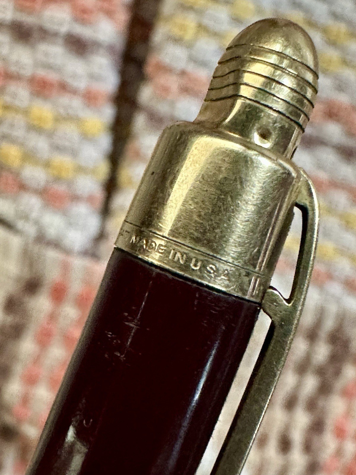 Vintage Eversharp Skyline Mechanical Pencil Maroon Gold Filled Trim USA Working