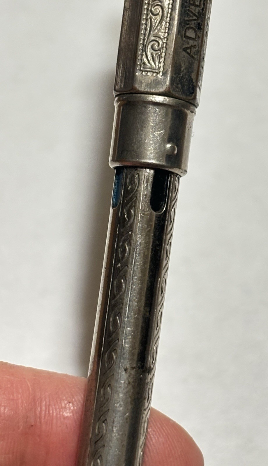 Vintage GERMANY Mechanical Pencil Silver Tone Art Deco 4 FOUR COLOR
