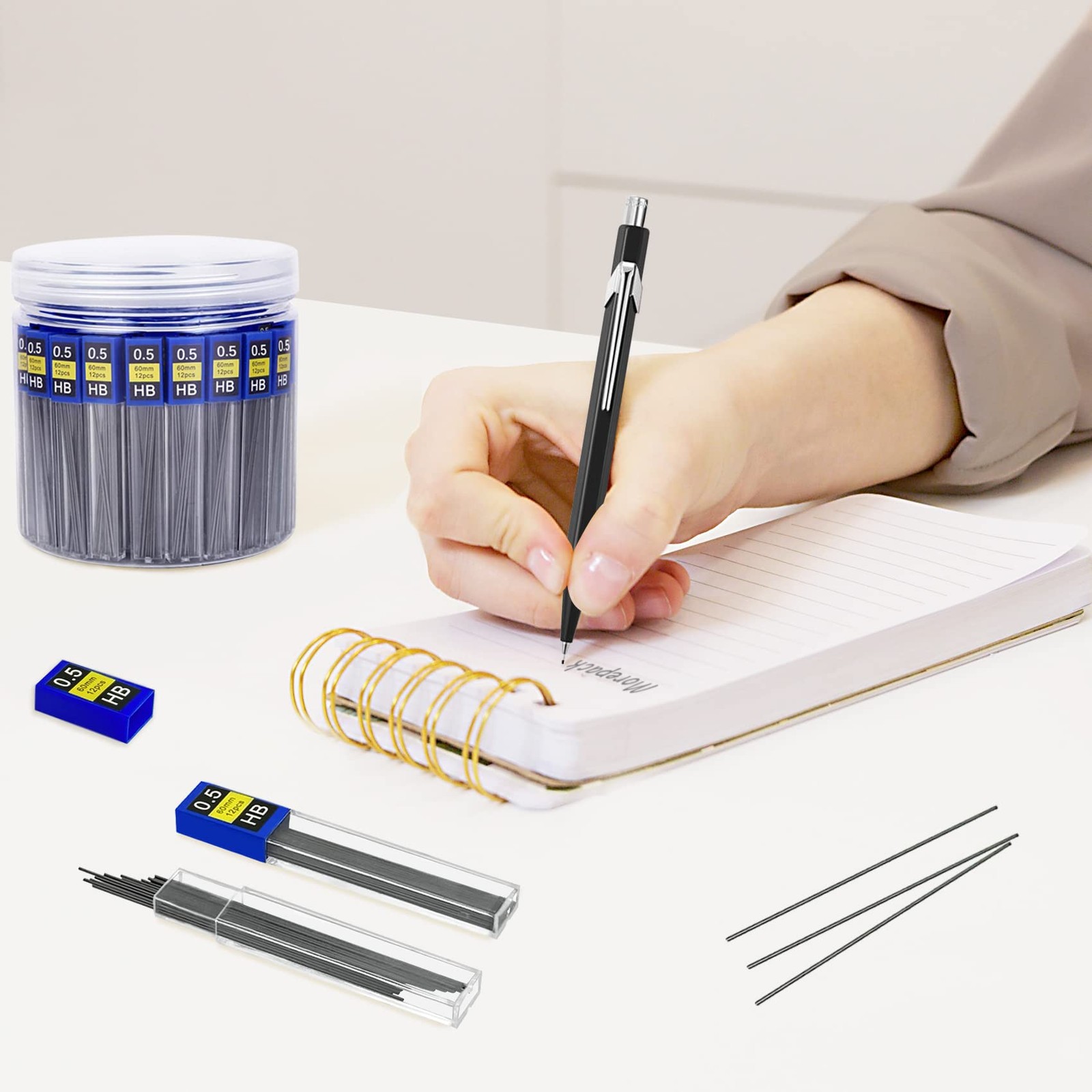 0.5 mm Lead Refill, 840Pieces 0.5 Lead Refills for Mechanical Pencil,0.5 mm H…