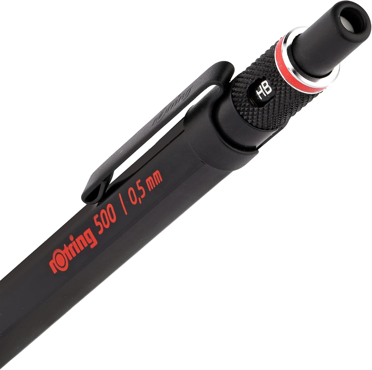 Premium 0.5mm Mechanical Pencil with Non-Slip Metal Grip for Precision Writing