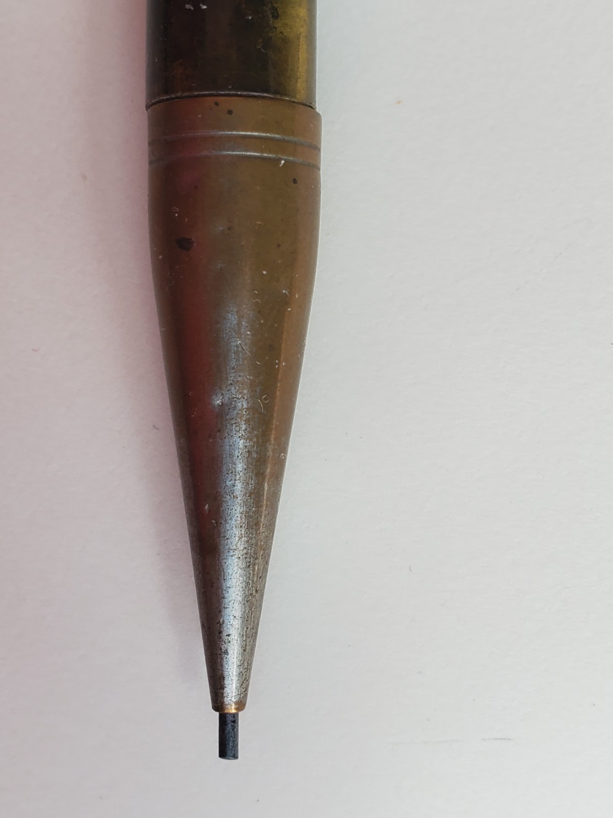 Vintage Ring Top Lead Holder with Tortoise Shell Style Plastic Mechanical Pencil