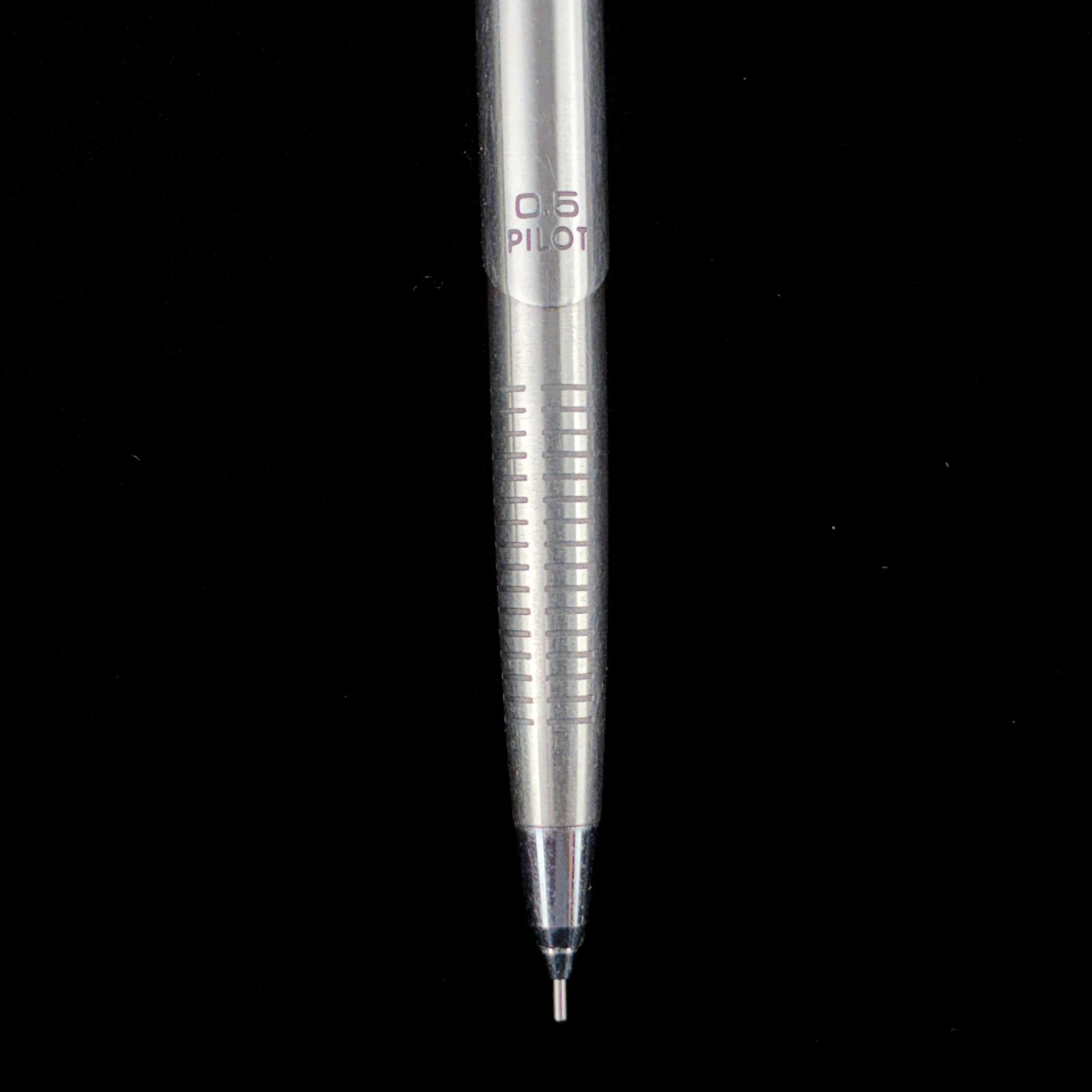 Vintage Pilot Young Gentleman Double Knock Silver 0.5mm Mechanical Pencil Japan