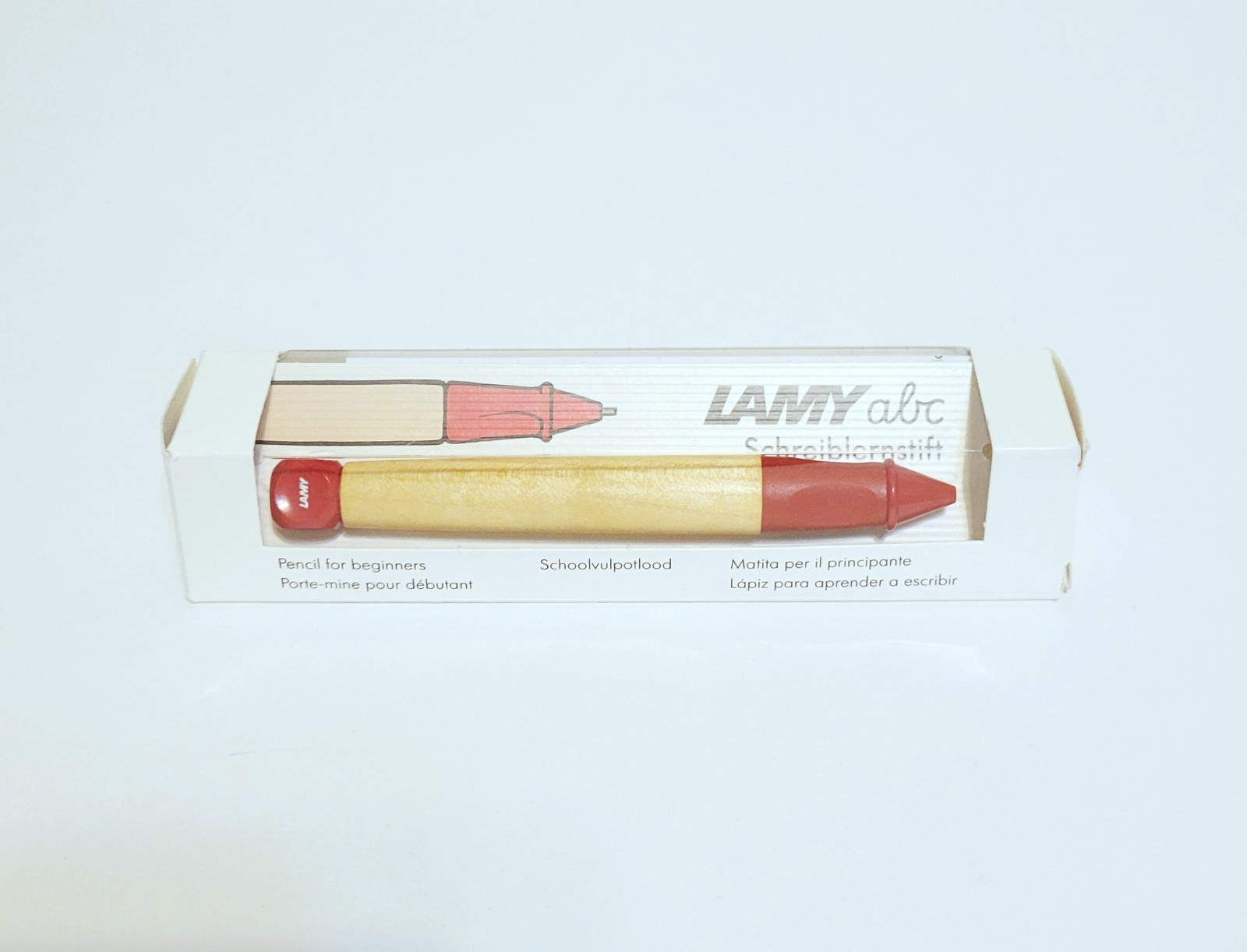 Lamy ABC Red 1.4mm Beginner Child Kid Grip Mechanical Pencil L110 NEW