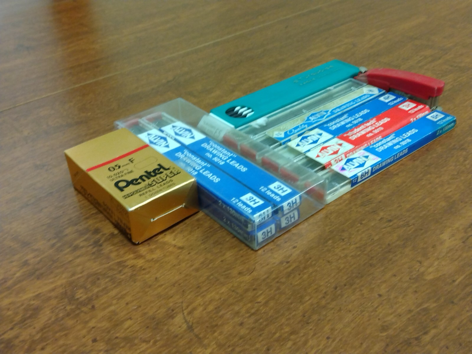 Large Lot of Vintage ALVIN CONSTANT DRAWING LEADS 3H 4H 6H & PENTEL Erasers