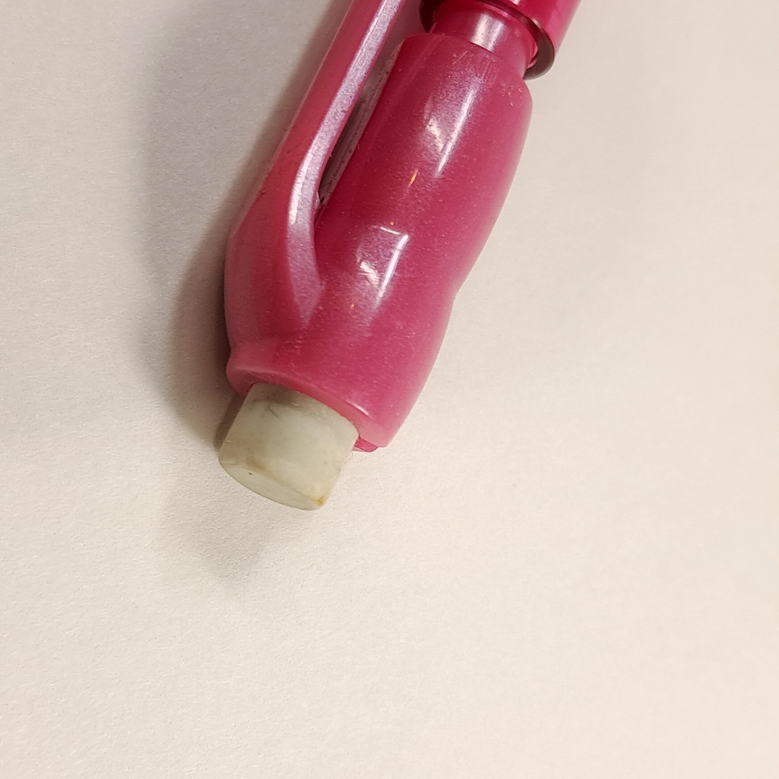 PENTEL CHAMP AL15 MECHANICAL Pencil pink Transparent clear .5mm eraser Vintage
