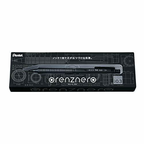 Pentel Mechanical Pencil Orenz Nero 0.3mm new Auto-Feed Mechanism PP3003-A Japan