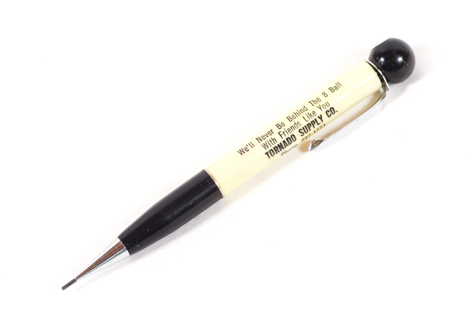 Anniston Alabama Tornado Supply Co 8 Ball Back Ritepoint Mechanical Pencil