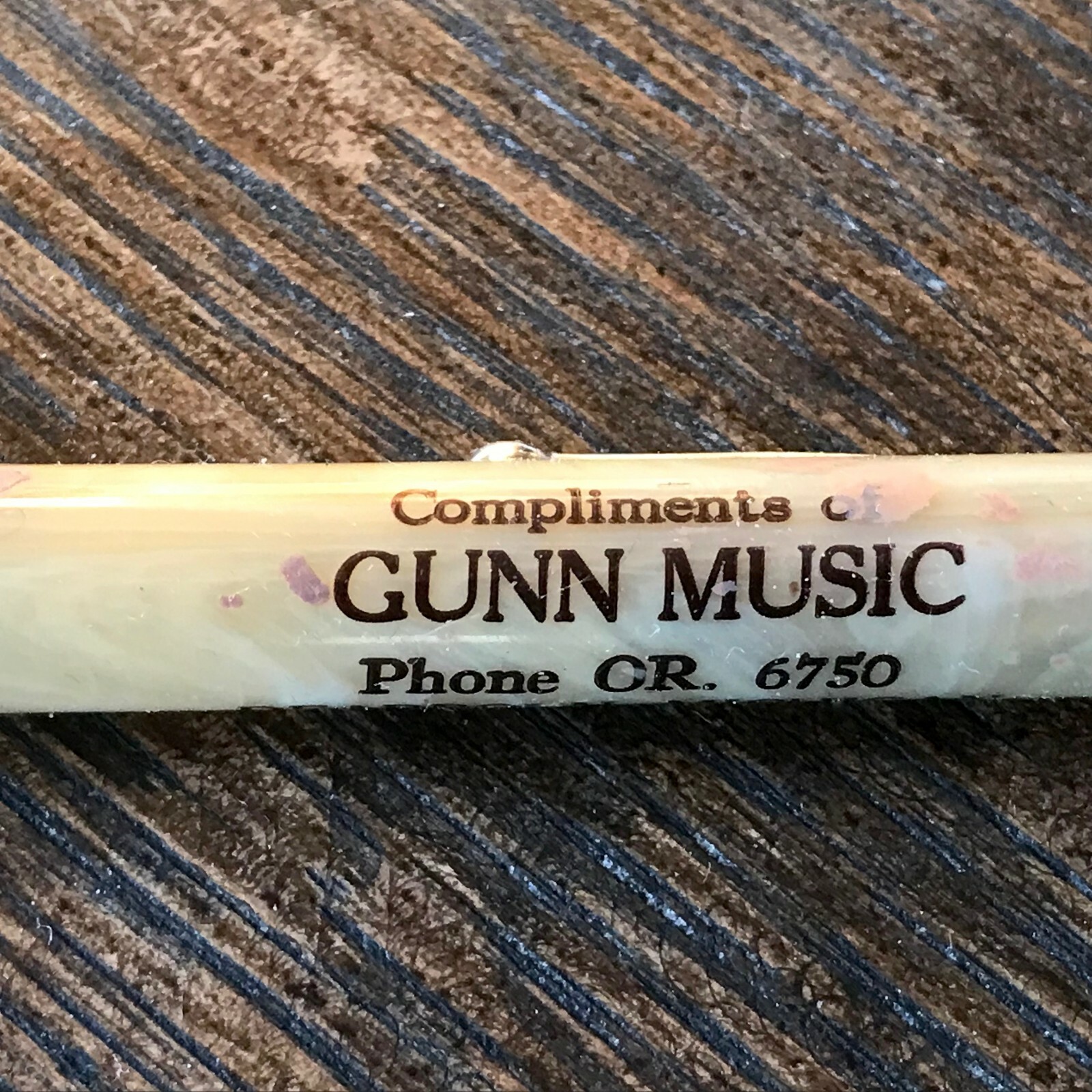 Vintage Redipoint Mechanical Pencil Advertising Gunn Music Dearborn Michigan