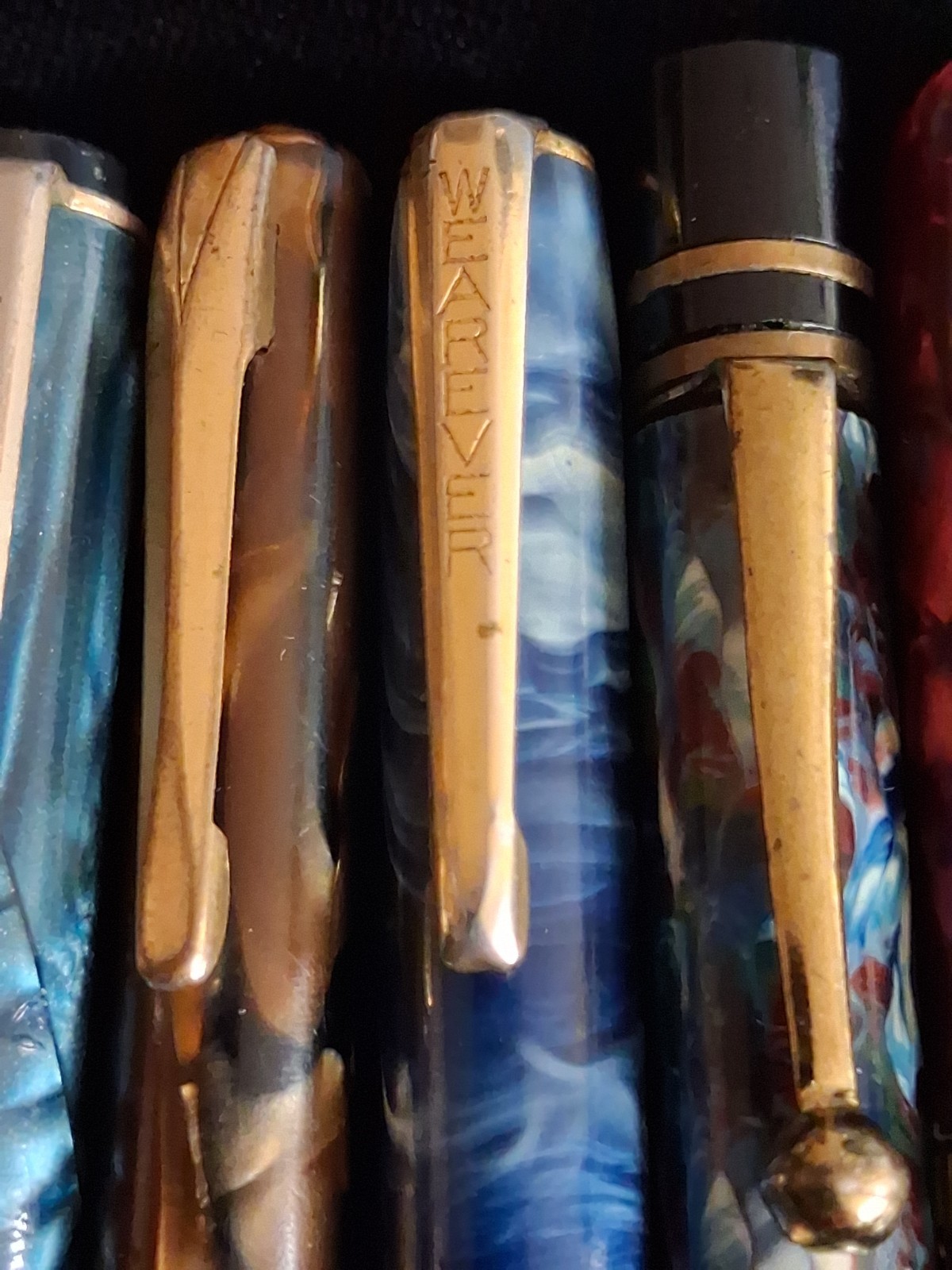 Vintage Celluloid Marbled MCM Mechanical Pencil Lot 11