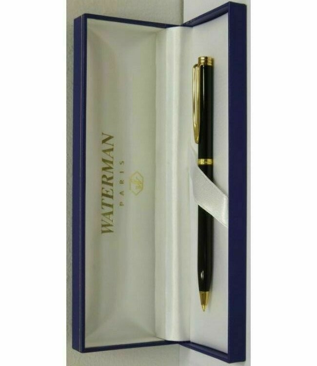 Waterman Gentleman Pencil Lacquer Black & Gold Trim 0.7mm New In Box