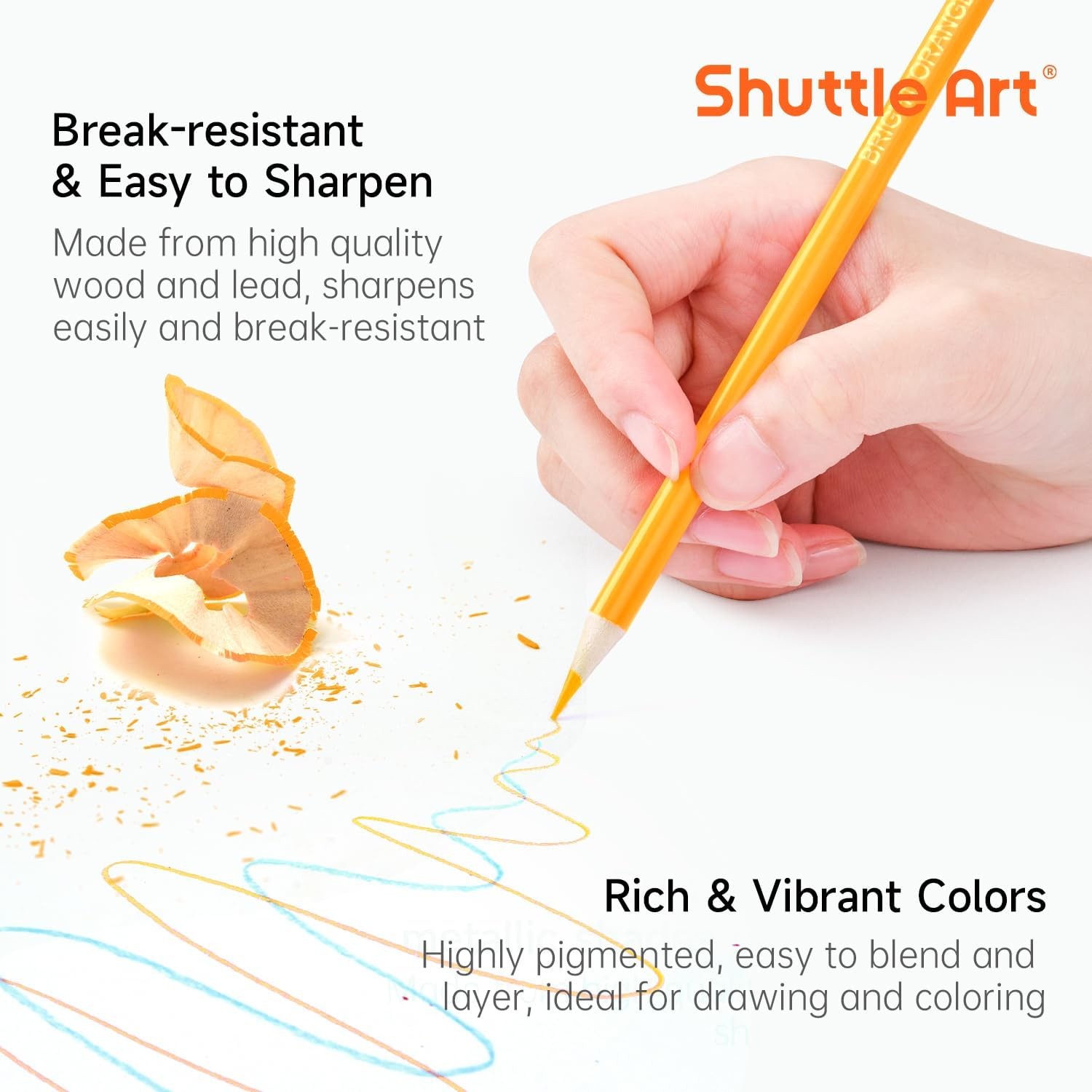 Shuttle Art 80 Colored Pencils, 1 Count (Pack of 80), 80 Colors