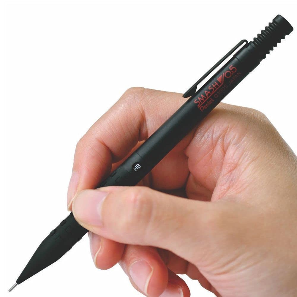 Pentel Mechanical Pencil Smash, 0.5mm (Q1005-1) 1 Count (Pack of 1), Black