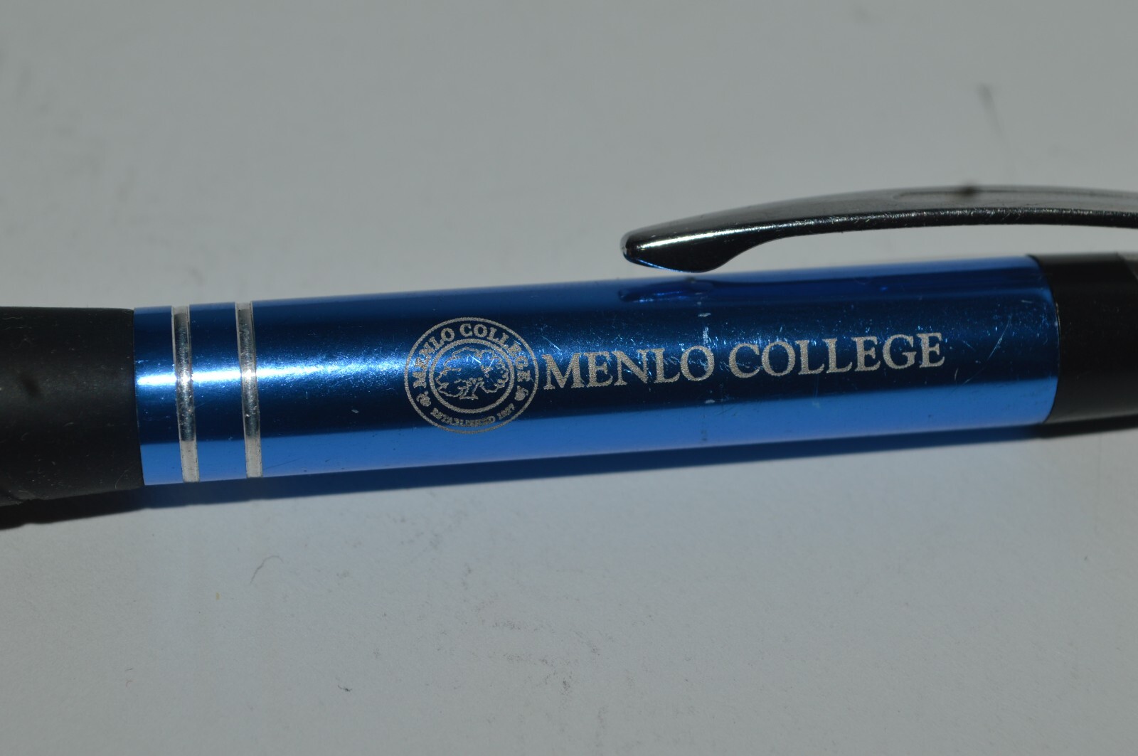 MENLO COLLEGE Automatic Pencil Promotional 0.7mm Blue Ergonomic Grip Tested