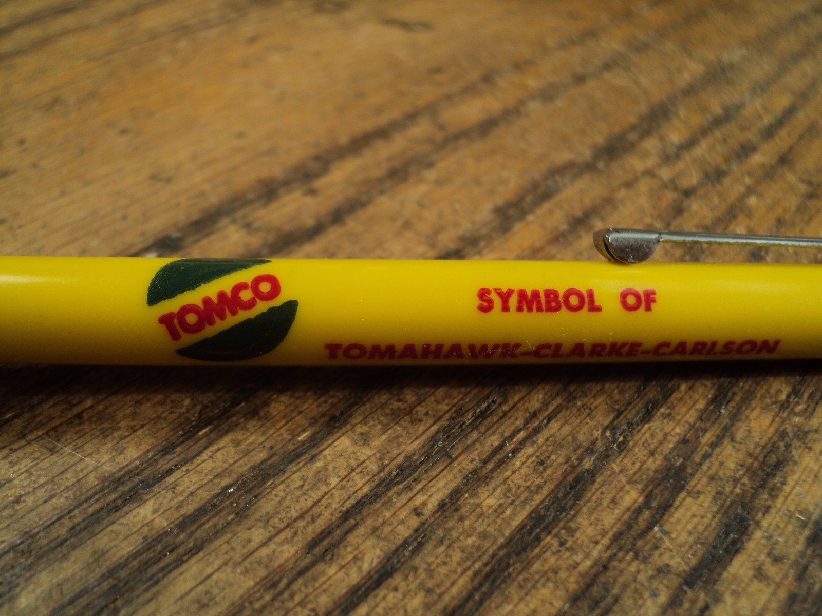 Vintage Scripto Mechanical Pencil Tomahawk-Clarke-Carlson Corn Combine Research