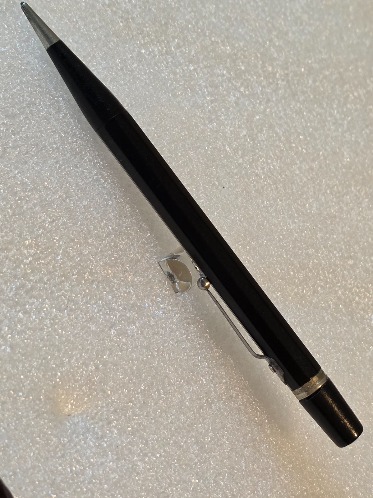 VTG (LARGE Autopoint SIMPLEX VALVE +METER Advertising Mechanical Pencil BLK Rare