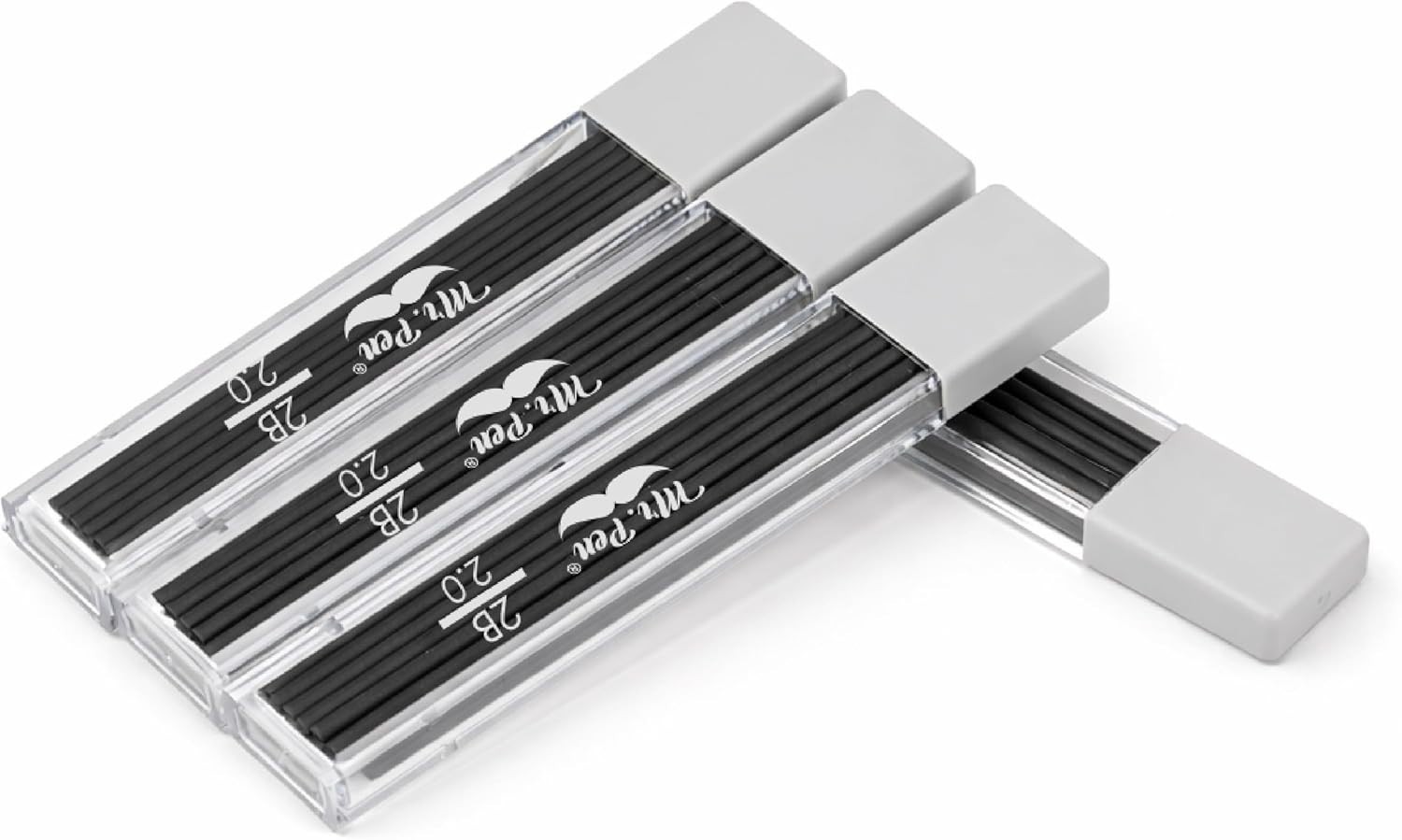 2.0 mm Mechanical Pencil Lead Refills, 48 Pack – Bold 2B for Precision Writing
