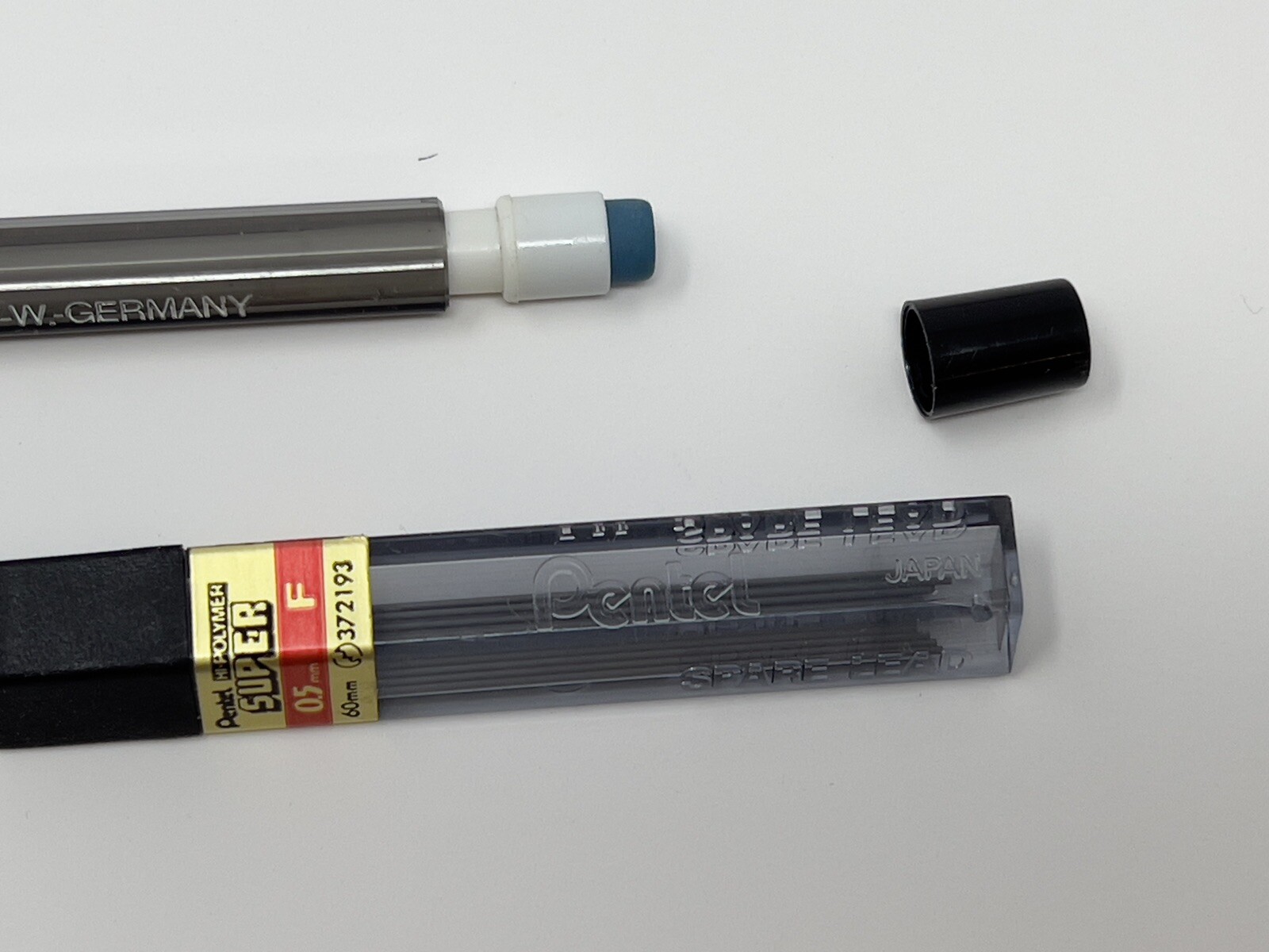 Vintage Mechanical Pencil Diplomat Germany Pentel e-Clic Japan Lead Eraser Lot