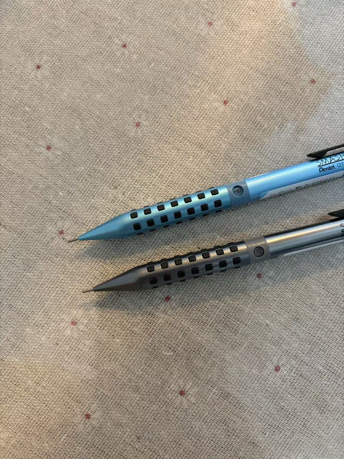 Pentel Smash Mech Pencil Q1005 Diamond Ltd 0.5mm 2 Pens 2 Erasers Japan